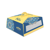 Ramadan Kareem Paper Cake Box 29x29x11.5cm, Blue (400gsm) [P:1pc]