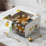 Fun® Square Cardboard Cake Box w/ Window 30x30x12m - Sweet Bakes [P:1pc] - SB