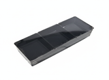 Fun® Verrine Crystal Square Tray 3-comp. 190x63x20mm - Black [P:5pcsx1pkt]