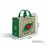 Green Track Durable Bag 60*50*25cm 80g+25g pp non-woven w/h Handle Large  [P:1pc]