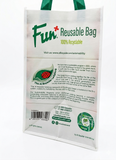 Green Track Reusable Bag 45*35*20cm 80g+25g PP non-woven with Handle Medium (Pack of 1)