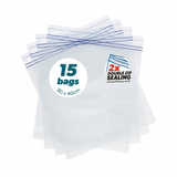 Fun® Indispensable Freezer Bags with Zip 30x40cm 15pcs
