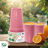 Fun® Bio'd PP Blush Pink Cup 20oz [10pcs x 1pkt]