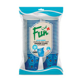 Fun® Paper Single Wall Printed Cups 7oz with Handleq [50pcs x 1pkt]