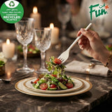 Fun® Plastic Lite White Forks 6.5in [50pcs x 1pkt]