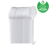 Fun® Plastic Lite White Plastic Spoons 6.5in [50pcs x 1pkt]