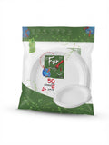 Fun® Plastic White Plates 15, 18 and 22cm