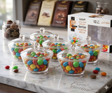 Fun® Verrine Crystal Round Cups with Lid 35ml [12pcs x 1pkt]
