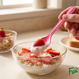Fun® Bio'd Blush Pink Spoons 6.5in [18pcs x 1pkt]