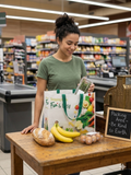 Green Track Reusable Bag 45*35*20cm 80g+25g PP non-woven with Handle Medium (Pack of 1)