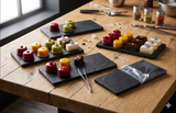 Fun® Verrine Black Crystal Rectangular Slate Trays 178X90mm [2pcs x 1pkt]