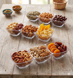 Fun® Verrine Crystal Rectangular Dipping Tray 3 Compartment [12pcs x 1pkt]