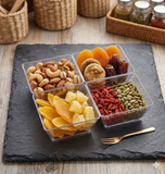 Fun® Verrine Crystal Square Trays 4 Compartments [4pcs x 1pkt]
