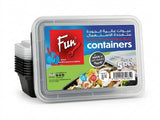 Fun® Rectangular Multipurpose ContainerWith Lid - 16oz [P:5pcsx1pkt]