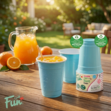 Fun® Bio'd PP Sky Blue Cup 12oz [10pcs x 1pkt]