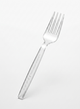 Fun® Heavy-Duty Clear Plastic Forks [P:50pcs x 1pkt]