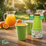 Fun® Bio'd Kiwi Green Cup 12oz [10pcs x 1pkt]