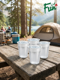 Fun® Plastic White Cup 6oz PP [50pcs x 1pkt]