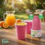 Fun® Bio'd PP Blush Pink Cup 12oz [10pcs x 1pkt]