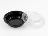 Fun Multipurpose Round Containers 16oz with Lids [5pcs x 1pkt]