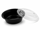 Fun Multipurpose Round Containers 32oz with Lids [5pcs x 1pkt]