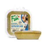 Fun® Square Air Fryer Paper Liners 16x16x4.5cm [P:120pcsx1pkt]