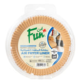 Fun Round Air fryer Paper Liners 38gsm 23x4.5cm [P: 120pcs x 1pkt]