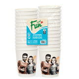 Fun® Double-Wall Paper Cups 12oz - Portrait Concept Printed [25pcs x 1pkt]