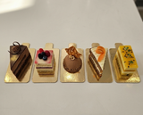 Fun® Single-Piece Rectangular Carboard Cake Base 10.5x6.5cm - Gold [P:5pcsx1pkt]