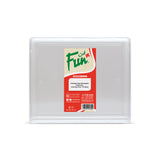 Fun® Plastic Clear Rectangular Containers with Lids 1Kg [5pcs x 1pkt]