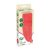 Fun® Colors Bio`d Forks  - Ruby Red [P:18pcs x 1pkt]