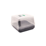 Fun® Plastic Clear Container 210x210x80mm with Flat PET Lids [5pcs x 1pkt]