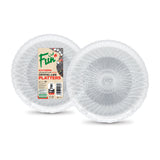 Fun® Crystal-Like Plastic Plates Pack of 5