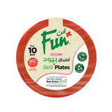 Fun® Colors Bio`d Plates 22cm - Ruby Red [P:10pcs x1pkt]