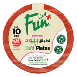 Fun® Colors Bio`d Plates 26cm - Ruby Red [P:10pcs x 1pkt]