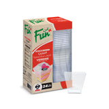 Fun® Verrine Clear Square Cups 60ml with Lid [24pcs x 1pkt]