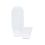 Fun® Verrine Clear Square Cups 60ml with Lid [24pcs x 1pkt]
