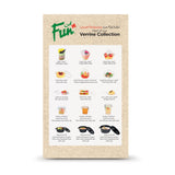 Fun® Verrine Clear Square Cups 190ml with Lid [24pcs x 1pkt]