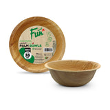 Fun® Palm Bio Leaf Round Bowls 16oz [10pcs x 1pkt]