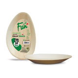 Fun® Palm Bio Leaf Oval Plates 10in [10pcs x 1pkt]