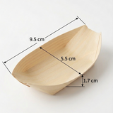 Fun® Wooden Boat Trays 3in [10pcs x 1Pkt]