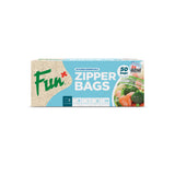 Fun® Clear Zipper bags 17x17.5cm [50pcs x 1pkt]