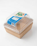 Fun® Kraft Square Sushi Box 105x105mm [P:5pcsx1pkt]