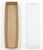 Fun® Kraft Rectangular Sushi Box 300x65mm [P:5pcsx1pkt]