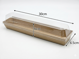 Fun® Kraft Rectangular Sushi Box 300x65mm [P:5pcsx1pkt]