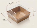 Fun® Kraft Square Sushi Box 105x105mm [P:5pcsx1pkt]