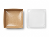 Fun® Kraft Square Sushi Box 105x105mm [P:5pcsx1pkt]