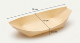 Fun® Wooden Boat Trays 6.5in [20pcs x 1pkt]