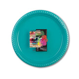 Fun® Color Party Plastic Plates set, Blue, Large, Pack of 10