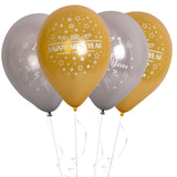 Fun® Helium Balloon 10inch - Happy New Year Pack of 20